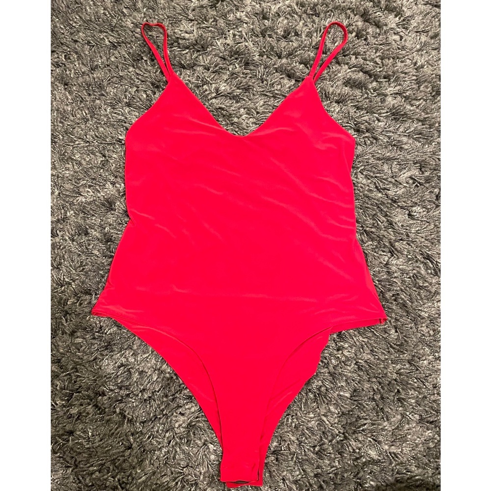 PrettyLittleThing red bodysuit